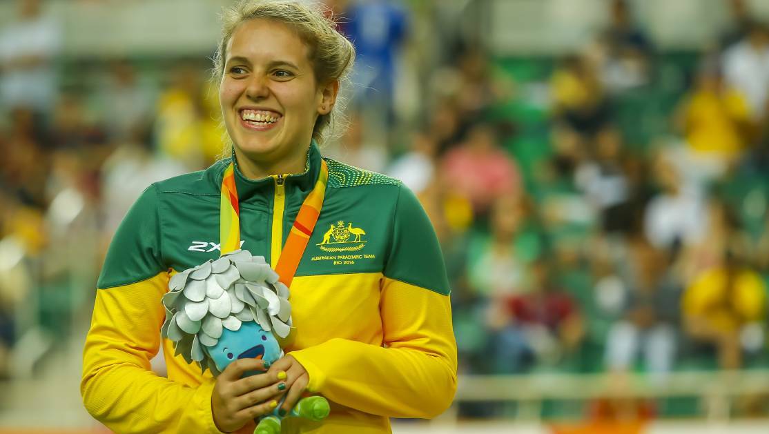 Werri Beach's Amanda Reid claimed a silver medal in the C1-2-3 500m time trial in Rio de Janeiro. Photo: Australian Paralympic Committee