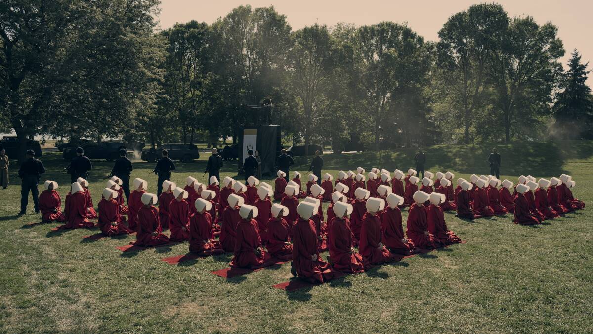 A scene from the Handmaid's Tale.