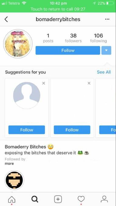 Cruel ‘Bomaderry Bitches’ Instagram account targets teen girls
