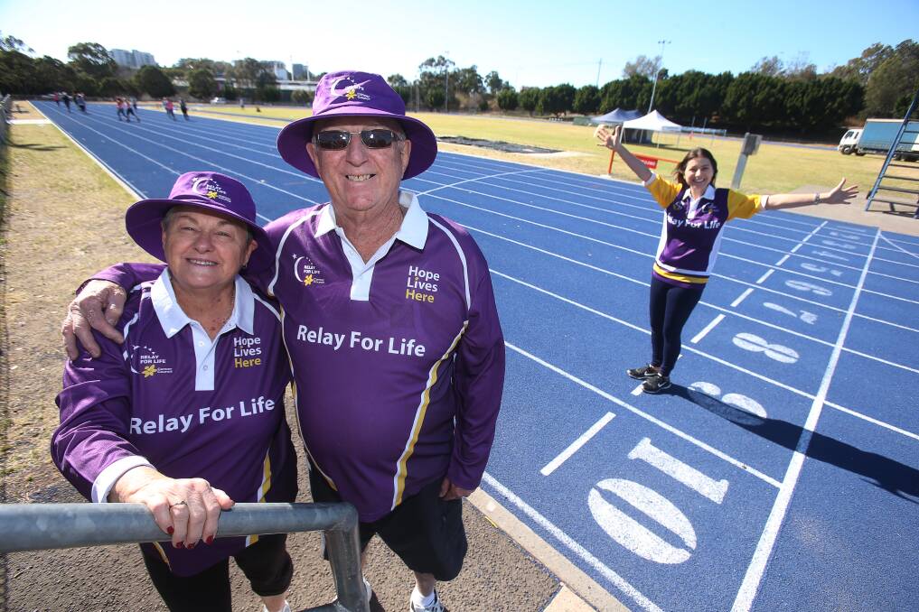 Sue and John Meehan and Kellie Aquilina have very different experiences but are united by the desire to help the Cancer Council find a cure and help those who are suffering. It's not too late to donate or join them in their walk at Beaton Park today. Pictures: Robert Peet