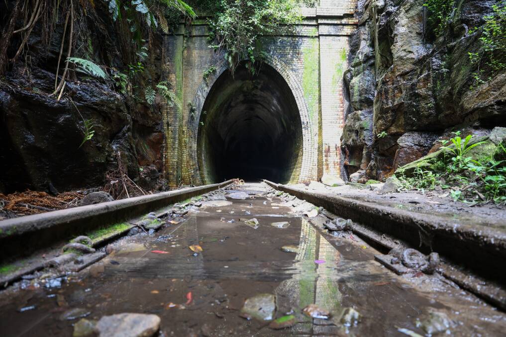 The tunnel fills up with water each time it rains, leaving the ground muddy and slippery.