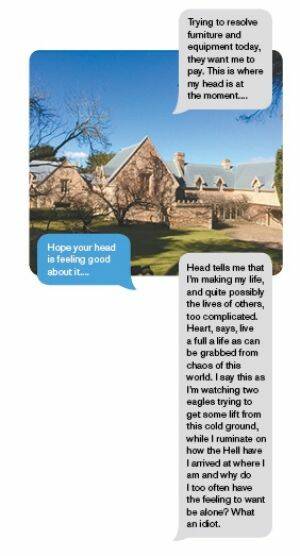 More text exchanges between the writer and the man included photos of the NSW Southern Highlands property the man claimed to be buying. 
