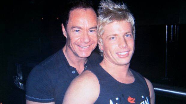 Michael Atkins and Matthew Leveson before Matthew's disappearance in 2007. Photo: Supplied
