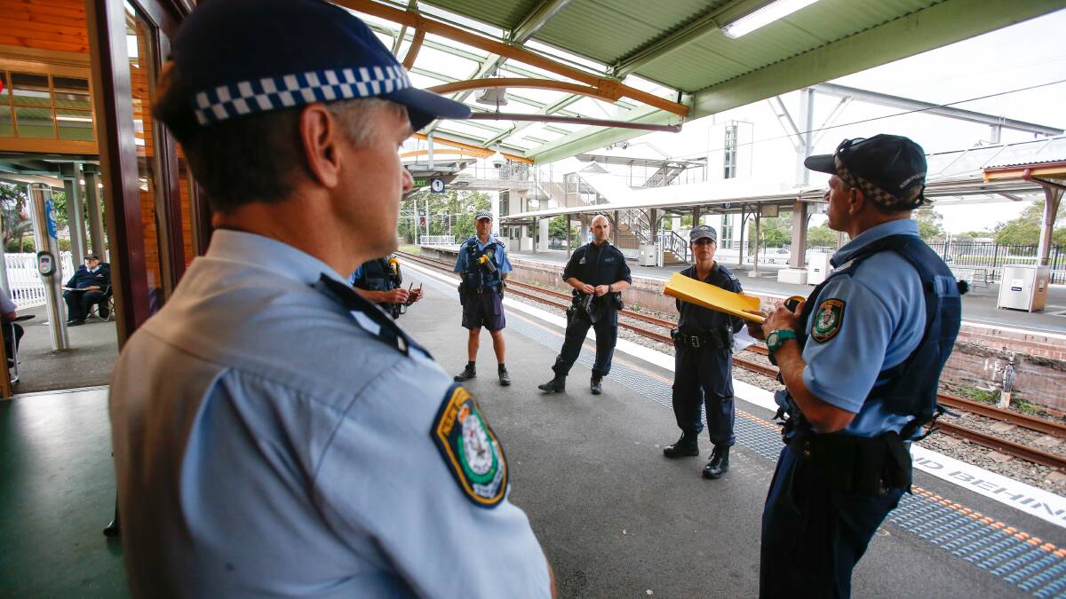 Nine arrested during police blitz on Illawarra public transport