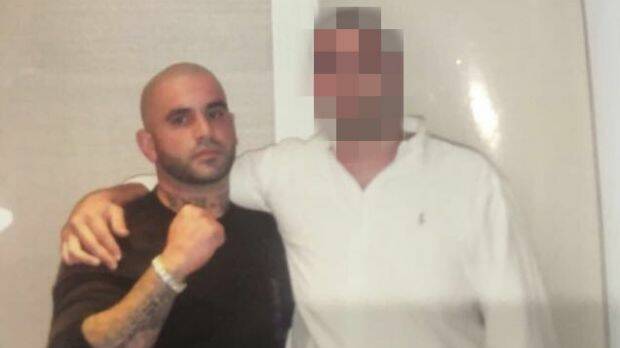 Mahmoud "Brownie" Ahmad, left, left Australia and traveled to Lebanon after the Condell Park shooting. Photo: Supplied
