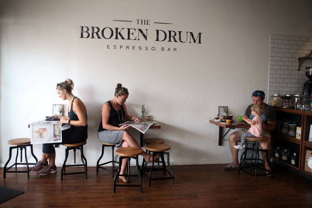 The Broken Drum, Fairy Meadow: A popular place to while away Saturday morning just out of the CBD. Picture: Sylvia Liber