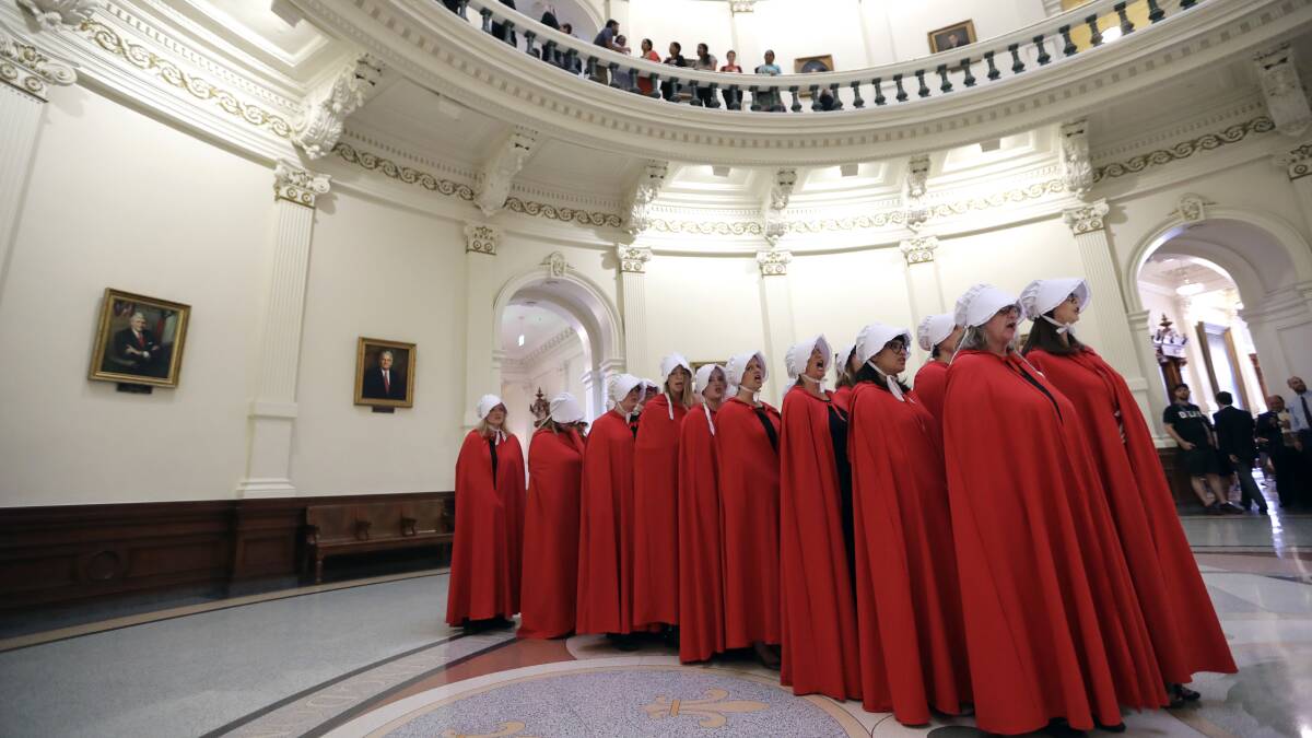 A scene from the Handmaid's Tale.