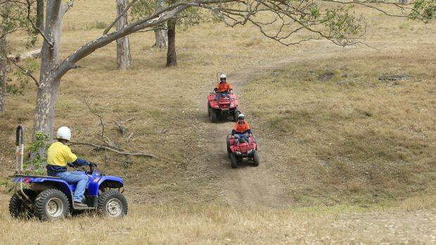 A coroner found in 2015 that most quad bike deaths were caused by roll overs on unstable terrain. Photo: Peter Stoop
