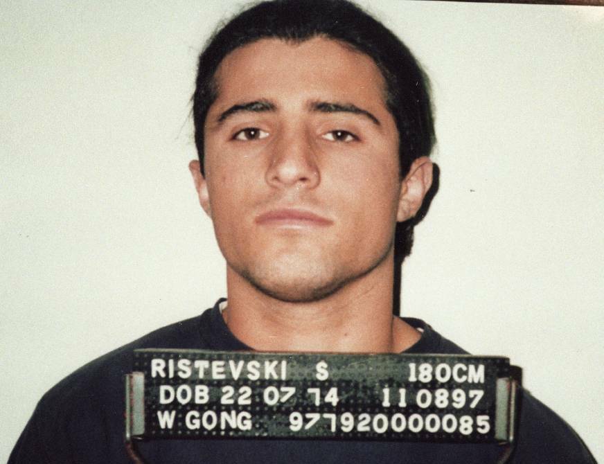 Murder victim Saso Ristevski's prison mugshot.