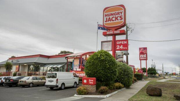 Hourly pay at Hungry Jack's is barely above the award, with no provision for penalties and lower casual loadings.  Photo: Mathew Lynn
