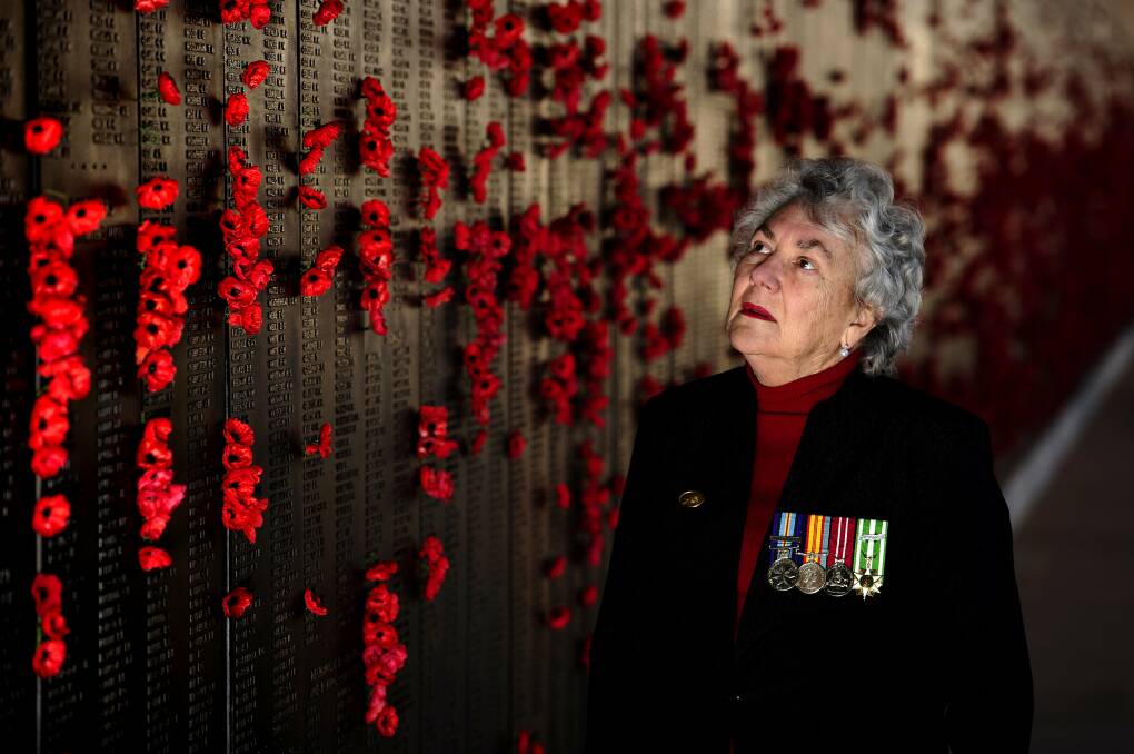 We will remember them: Maureen Patch (nee Healy) at the Australian War Memorial in Canberra