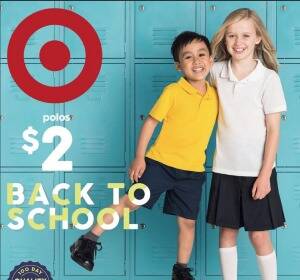 Target's $2 back to school promotion. Photo: Target