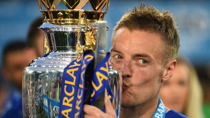 Happy wife: Jamie Vardy will miss England's friendly against the Socceroos to get married. Photo: Getty Images 
