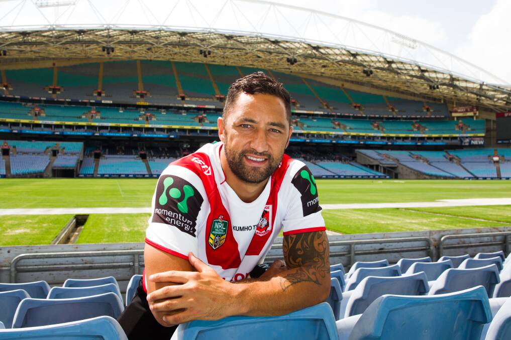 Benji Marshall is relishing the opportunity to partner Gareth Widdop in the halves. Picture: EDWINA PICKLES