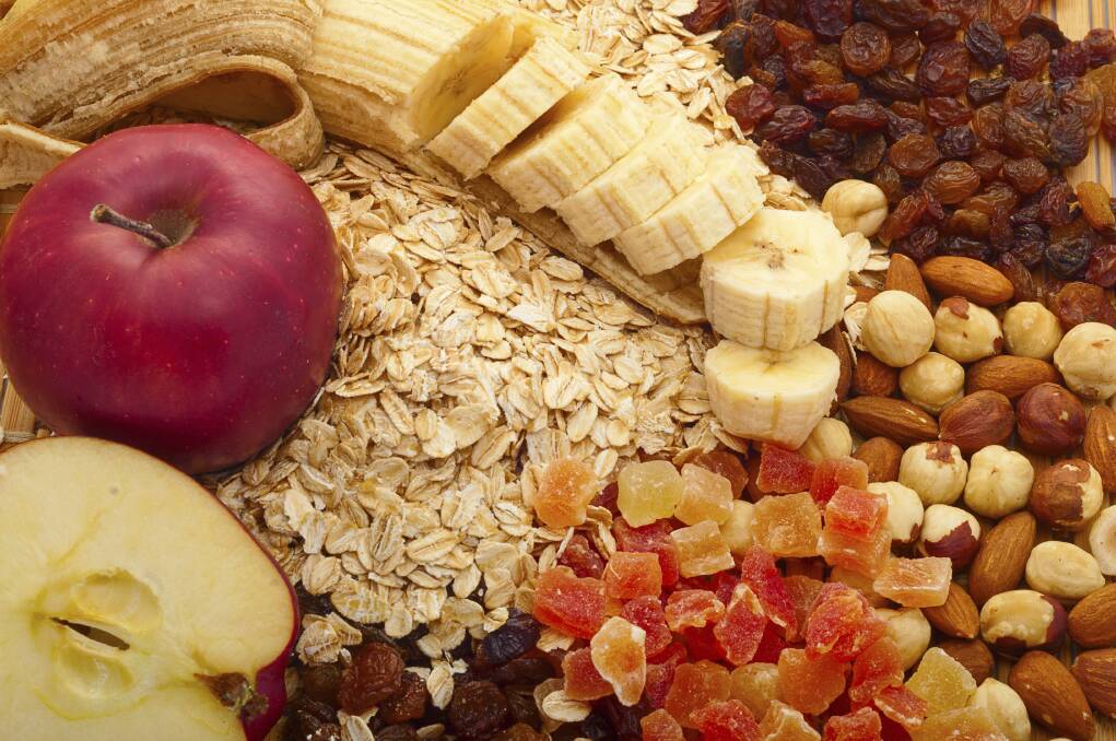 Wholegrain breads and cereals, wheat bran, corn bran, skins of fruits and vegetables, nuts, seeds and dried beans are good sources of insoluble fibre. Picture: GETTY IMAGES
