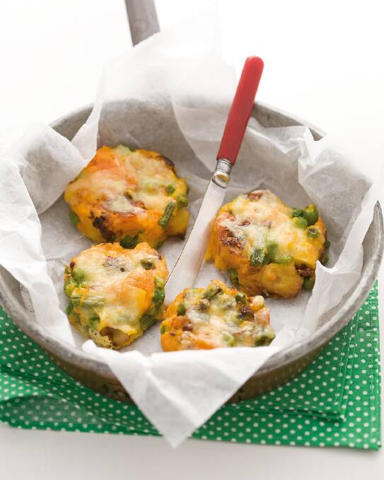Pan-fried bubble and squeak patties are a great way to use up leftover roast vegetables <a href="http://www.goodfood.com.au/good-food/cook/recipe/roast-vegetable-bubble-and-squeak-20130807-2rfuh.html"><b>(Recipe here).</b></a>