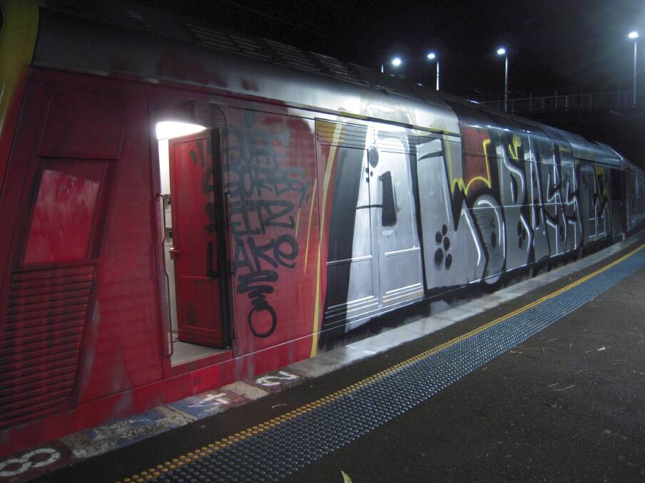 There are claims a train graffiti gang was armed.