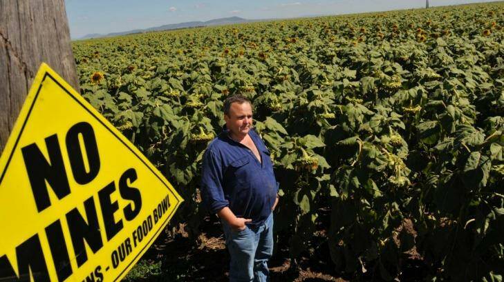 Local farmer Tim Duddy has been among those calling for a bar on coal mines in the Liverpool Plains. Photo: Paul Mathews
