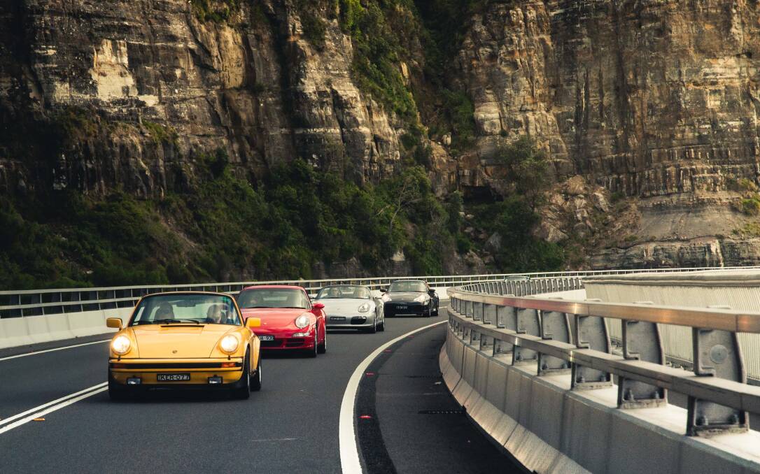 Cliff to Coast Sports Car Drives gives car enthusiasts the opportunity to drive Porsches along picturesque roads in the Illawarra.