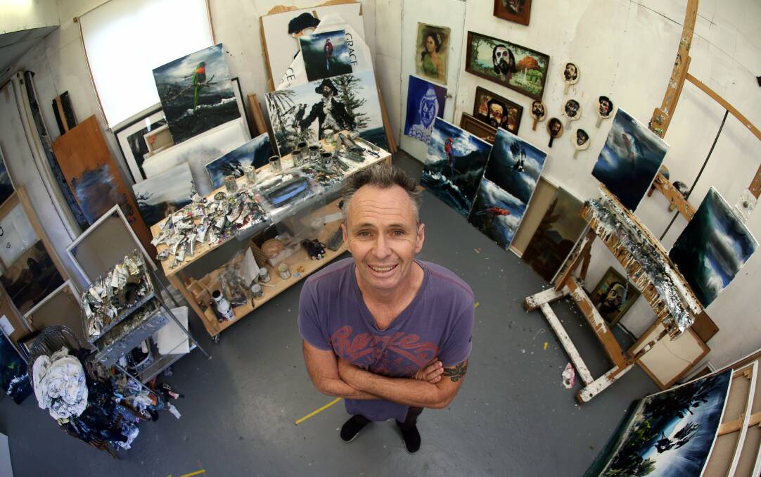 Thirroul artist Paul Ryan is excited about his latest exhibition at The Gallery in Corrimal. Picture: KIRK GILMOUR