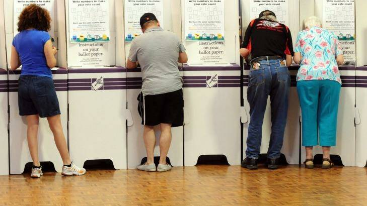 About 7000 polling places will be operating from 8am to 6pm on election day, Saturday, July 2. Photo: Karleen Minney