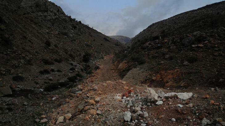 The path from Syria into Shebaa, Lebanon. Photo: Fadi Yeni Turk