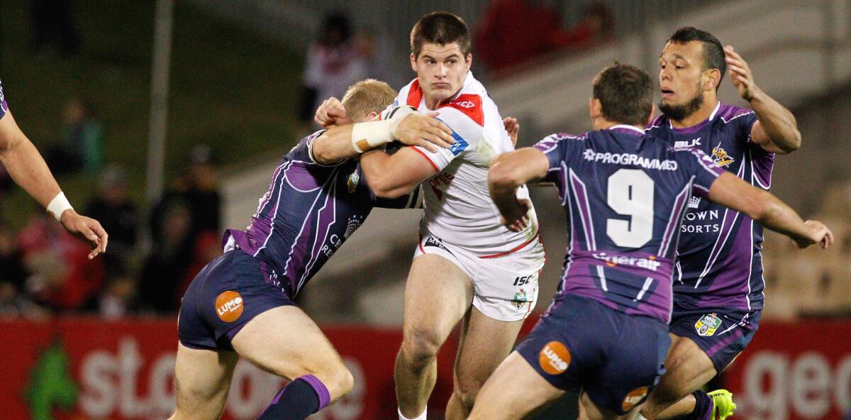 The Dragons' Charly Runciman will be up against the Sea Eagles' celebrated backline. Picture: CHRISTOPHER CHAN