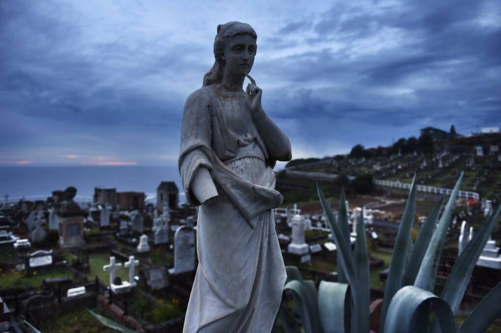 Waverley Cemetery plans to build an extension for under cover funerals at the lower eastern end of the current Cemetery. Photo: Nick Moir