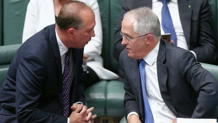 Immigration Minister Peter Dutton says he and Prime Minister Malcolm Turnbull haven't been taken by surprise by the PNG decision to close Manus detention centre. Photo: Alex Ellinghausen