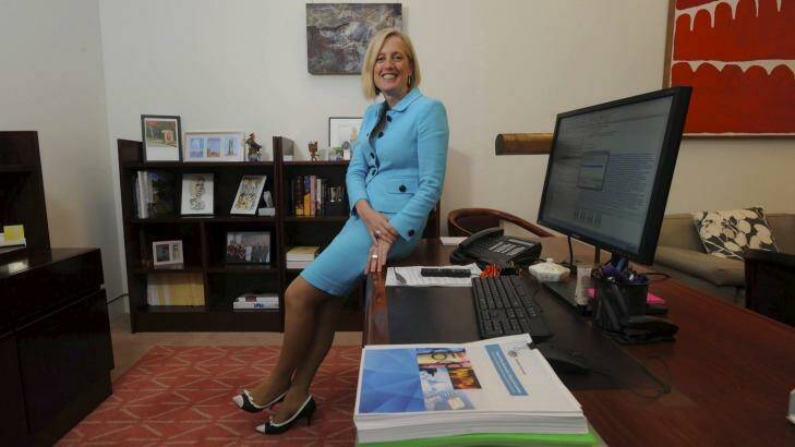 Labor senator Katy Gallagher. Photo: Graham Tidy