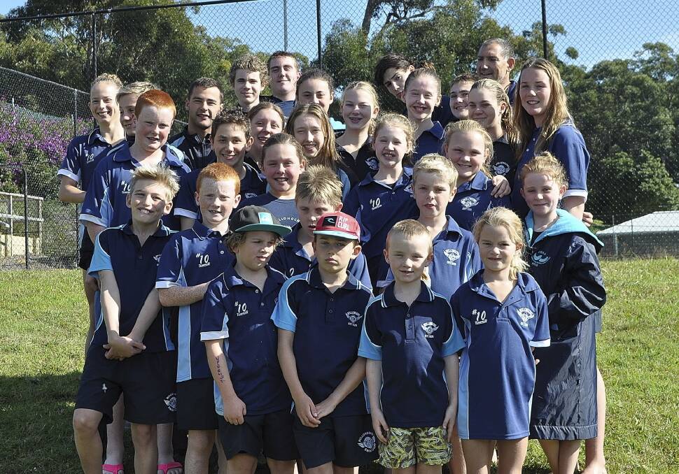 Top effort: The Wollongong Swim Club team which starred at the South Eastern Swimming Association 2015 winter premiership.
