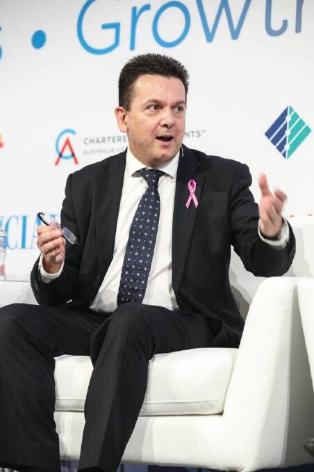 Financial Review Business Summit Nick Xenophon Wednesday 8th March 2017 AFR photo Louie Douvis  . Photo: Louie Douvis