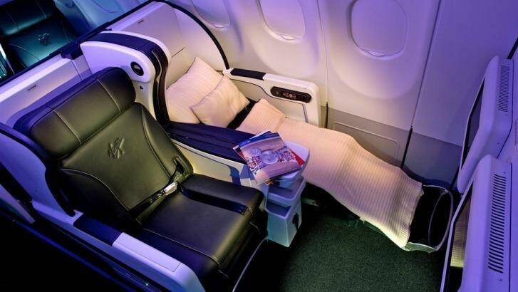 Virgin Australia's new business class A330-200 suites will have two-metre-plus, fully flat bed-seats. Photo: Supplied
