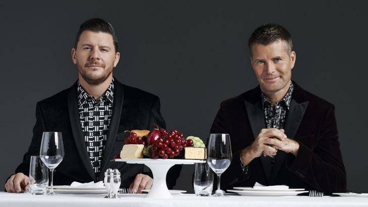 The My Kitchen Rules judge, pictured right, has attracted controversy for his health advice. Photo: Supplied