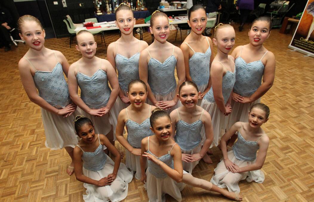 In sync: The girls of Linda Shaw's dance studio won the classical ballet and musical theatre sections at the Wollongong Eisteddfod.Picture: GREG TOTMAN