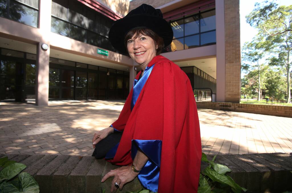 Arts boss Lynne Williams was guest speaker and Honorary Doctor of Letters recipient at the UOW graduation ceremony on Monday. Picture: ROBERT PEET