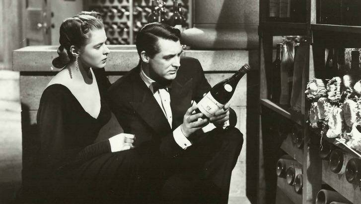 Ingrid Bergman and Cary Grant check out the cellar in 'Notorious'.