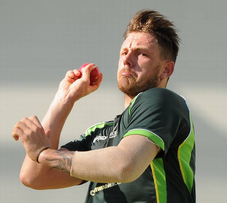 Sidelined: James Pattinson's hamstring strain is said to be unrelated to the back injuries that have plagued him.