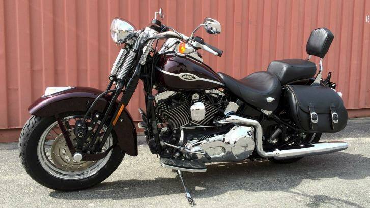 A 1996 Harley-Davidson Heritage Softail Special, similar to the one found in Nowra. Photo: photos@smh.com.au