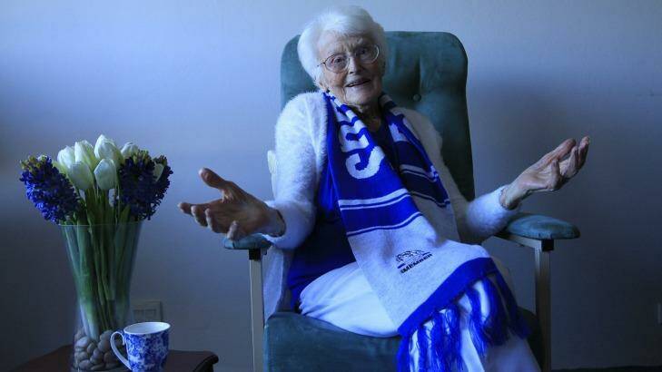 Jury's not out yet: Mavis Judge is a long-time Canterbury fan. Photo: Louise Kennerley