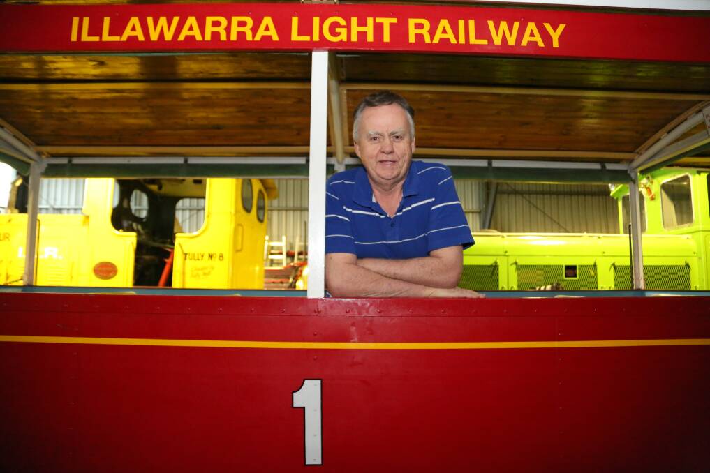 Brad Johns is getting ready to run the Pumpkin Express this Friday for Halloween at the Illawarra Light Railway Museum at Albion Park Rail. Visitors can dress up for the event. Picture: GREG ELLIS