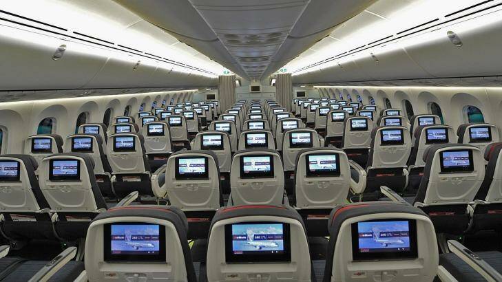 Onboard the Air Canada 787-9 Dreamliner.  Photo: Brian Losito/Air Canada