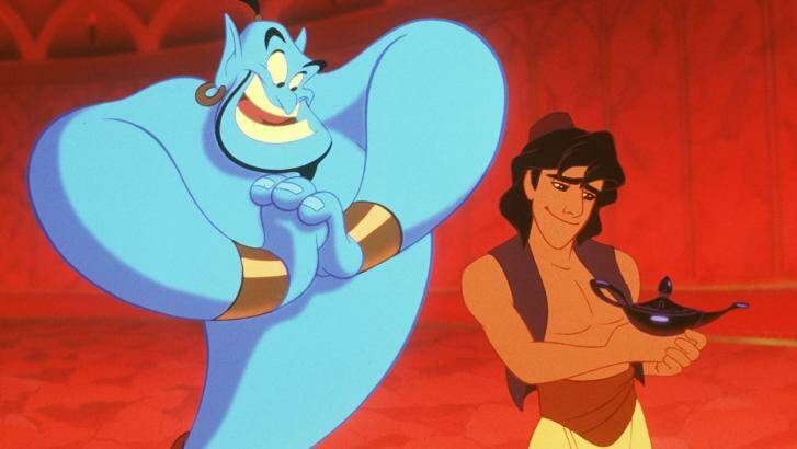 Robin Williams as the Genie in Disney's Aladdin. Photo: Supplied