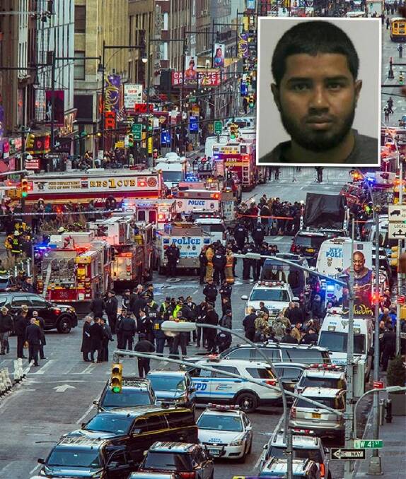 NYC suspect 'chose site because of Christmas posters'