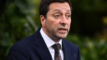 Matthew Guy has pledged to scrap crown land camping regulations enacted by the Andrews government. (Joel Carrett/AAP PHOTOS)