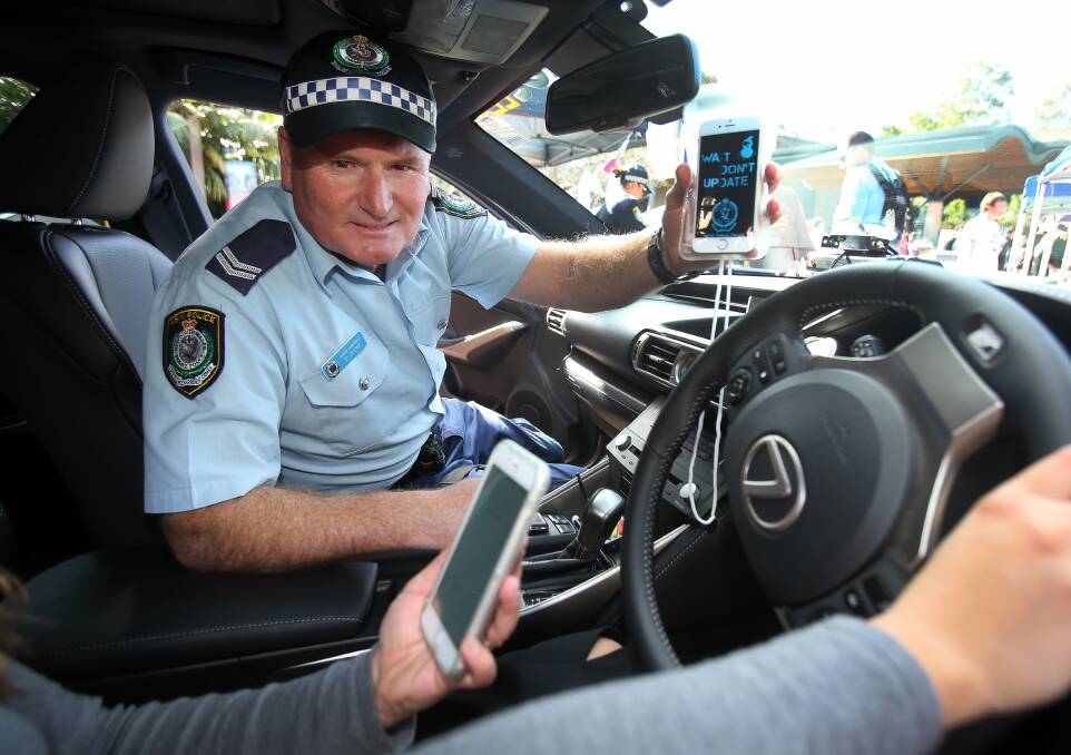 Focus on prevention: Senior Constable Mark Devine wants to target young drivers early before they form bad habits.Picture: ROBERT PEET