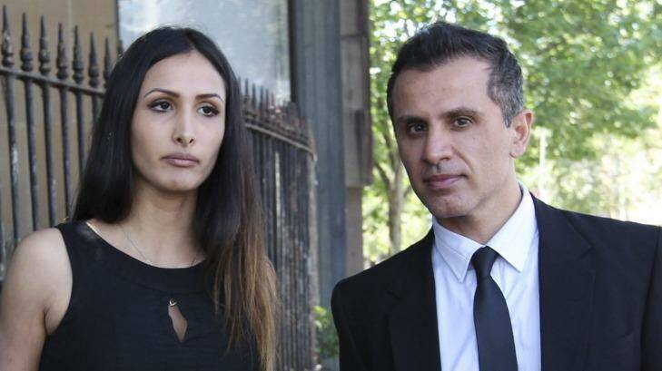 Rachelle Louise and boyfriend Simon Gittany leave Darlinghurst Supreme Court in November 2013. Photo: Janie Barrett
