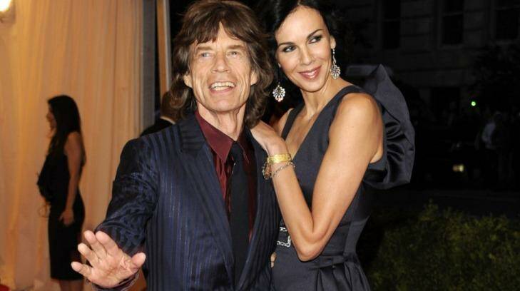 Best friends and lovers: Mick Jagger and L'Wren Scott in 2012.