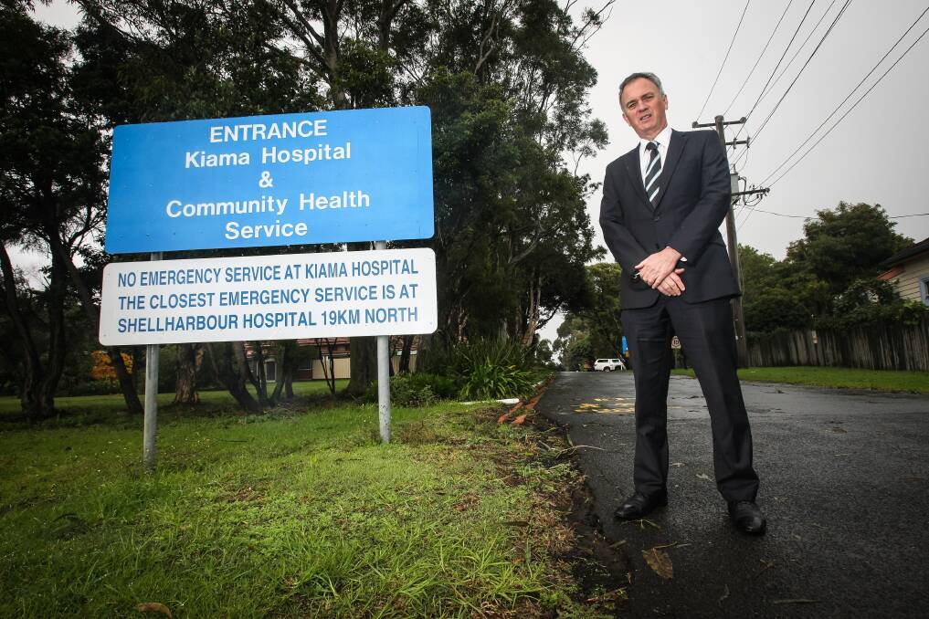 Council general manager Michael Forsyth at Kiama Hospital. Picture: DYLAN ROBINSON