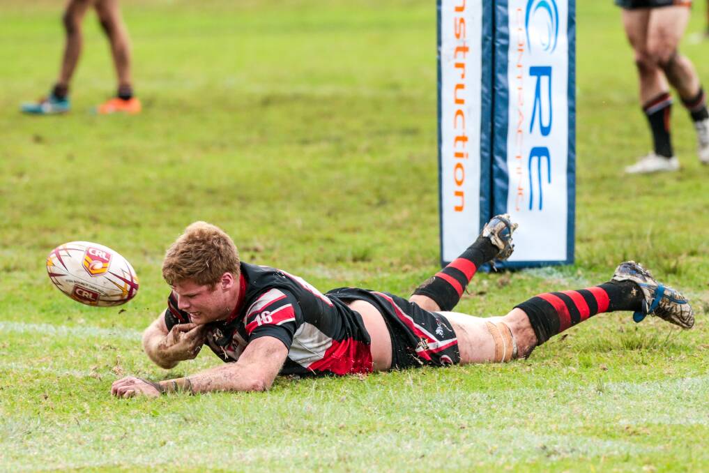 Collegians back-rower Andrew Chard during last week's win against Helensburgh at Rex Jackson Oval. Picture: ADAM McLEAN